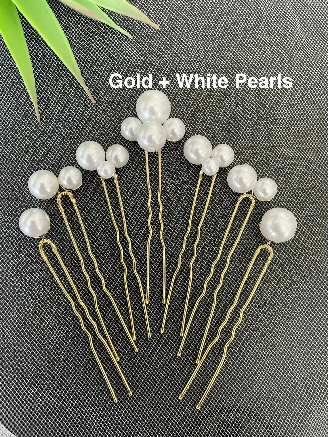 Pearl Wedding Hair Pins set of 7