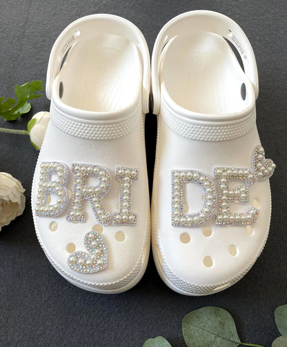 BRIDE Pearl shoe Charm - Wedding - Hen- Honeymoon